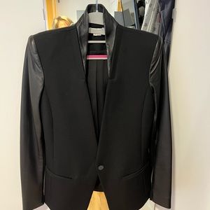 Helmut Lang Jacket Wool with Lambskin Blazer